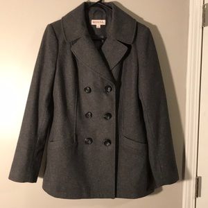 Gray Pea Coat Size Medium